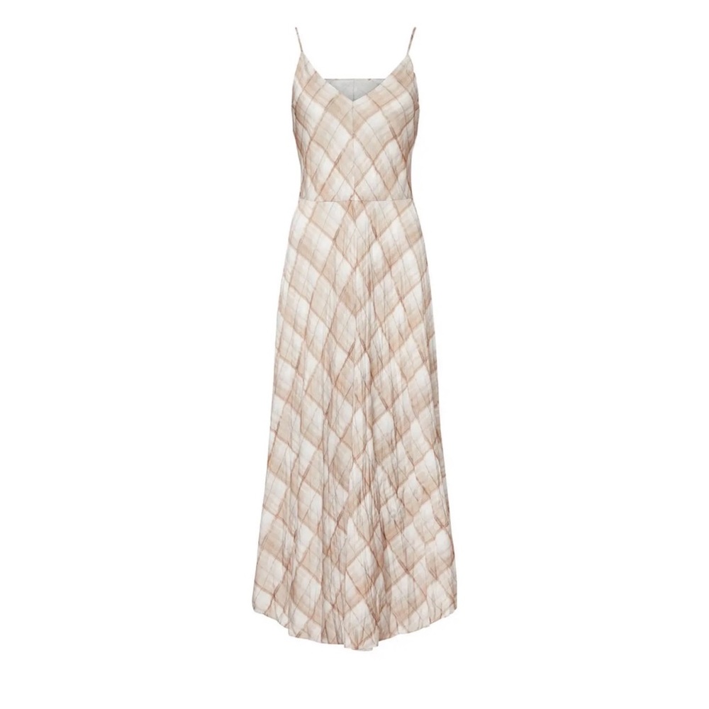 LIKE NEW Vince Hazy Plaid Midi Slipdress